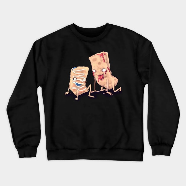 Toaster Strudel and Hot Pocket Crewneck Sweatshirt by LVBart